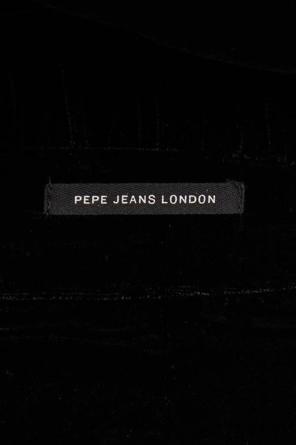 Велюрові штани Pepe Jeans FRANCES колір чорний фото 4
