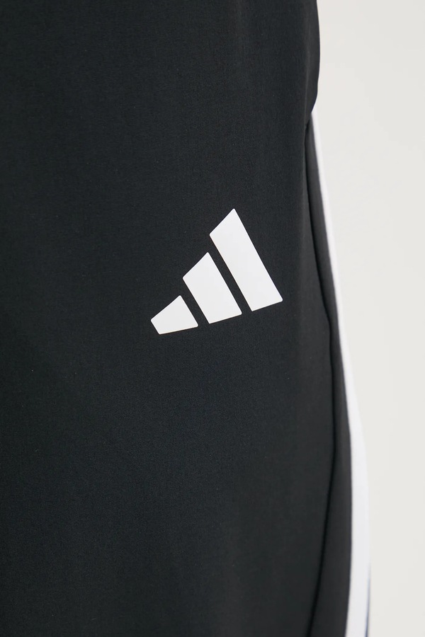 Штани для тренувань adidas Performance 3 Stripes колір чорний фото 4
