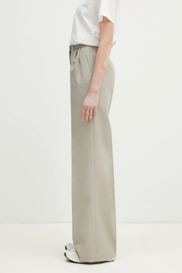 Костюмні штани жіночі coperni Wide Leg Tailored колір бежевий