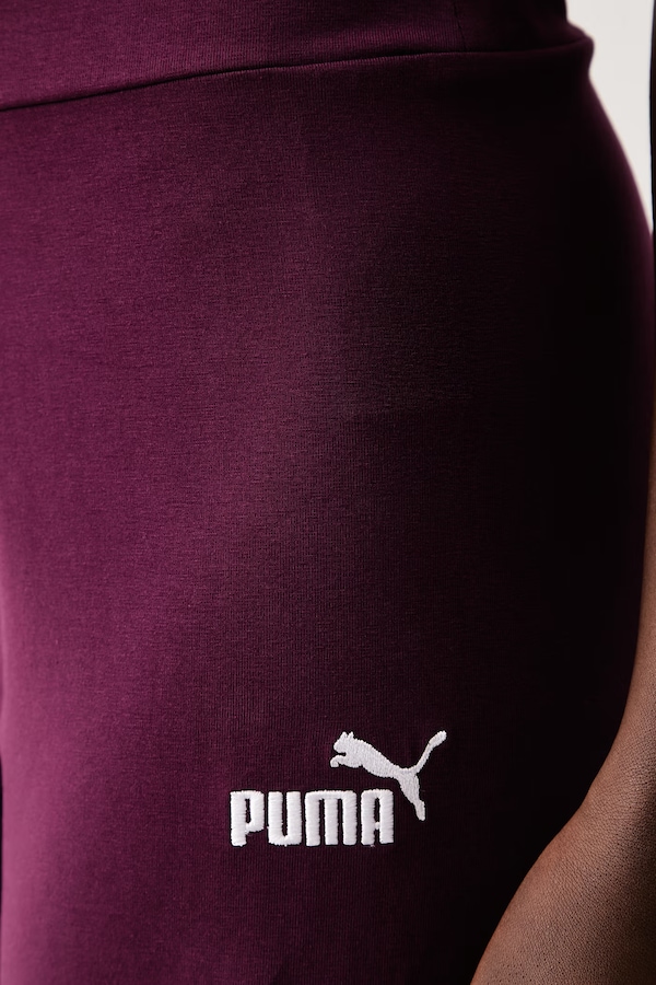 Спортивні штани жіночі бавовняні з еластаном Puma Essential Logo колір фіолетовий фото 4