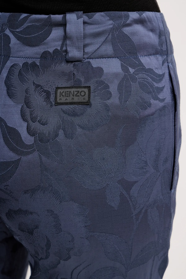 Штани з домішкою льону Kenzo фото 4