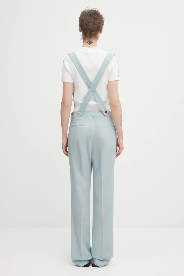 Шерстяные брюки Fiorucci Embroidered Suspender фото 2