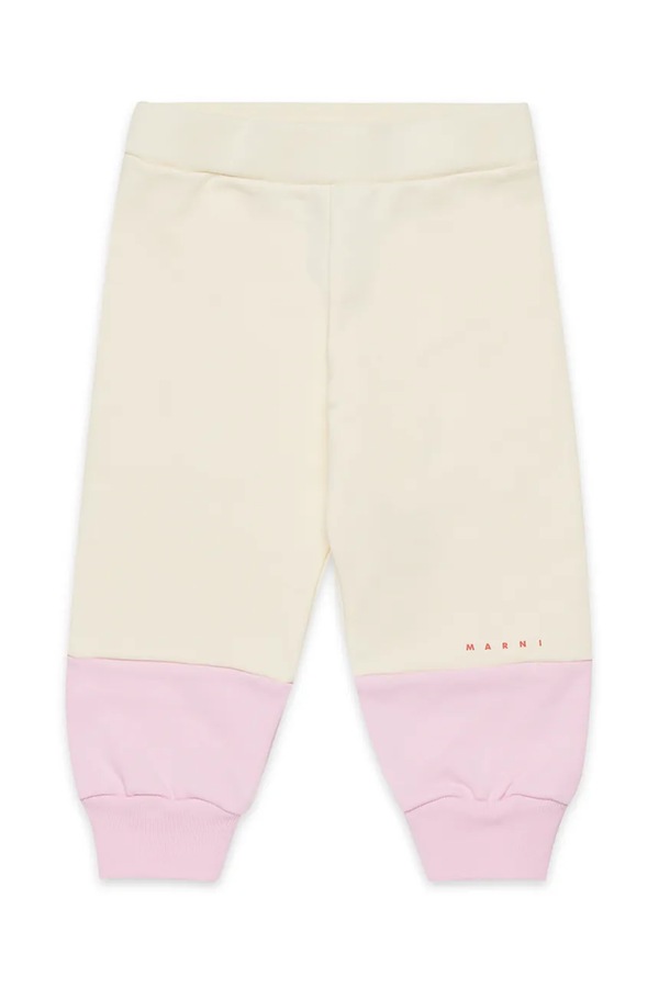 Бавовняні штани для немовлят Marni MP174B TROUSERS колір рожевий