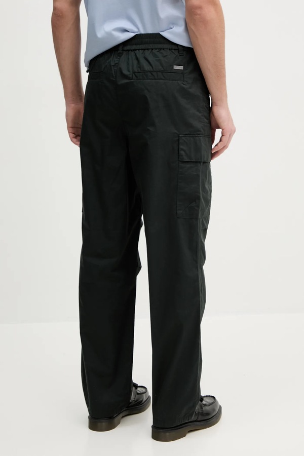 Хлопковые брюки Armani Exchange цвет зеленый фото 2