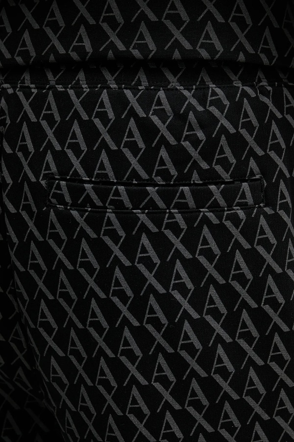 Бавовняні спортивні штани Armani Exchange колір чорний фото 4