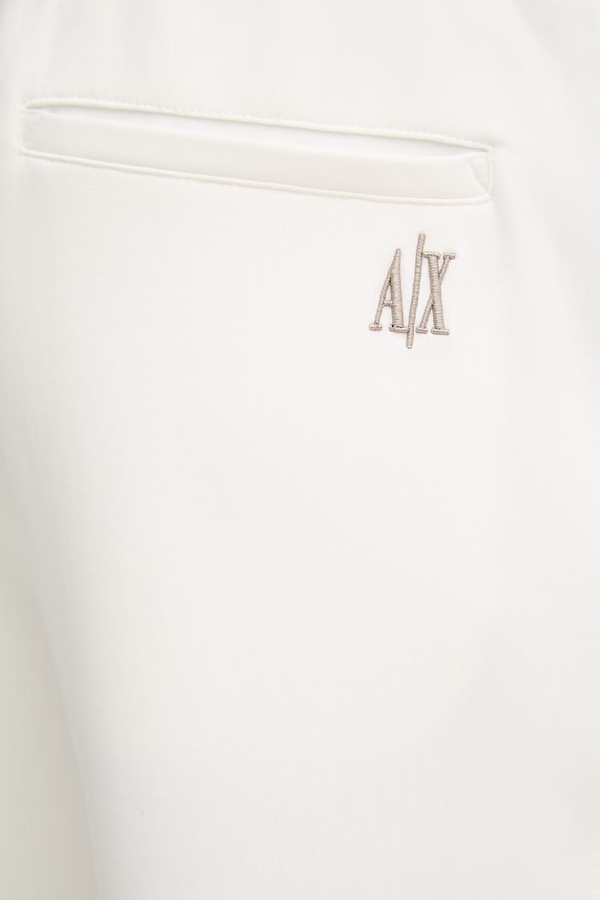 Спортивні штани чоловічі з бавовною Armani Exchange колір бежевий фото 4