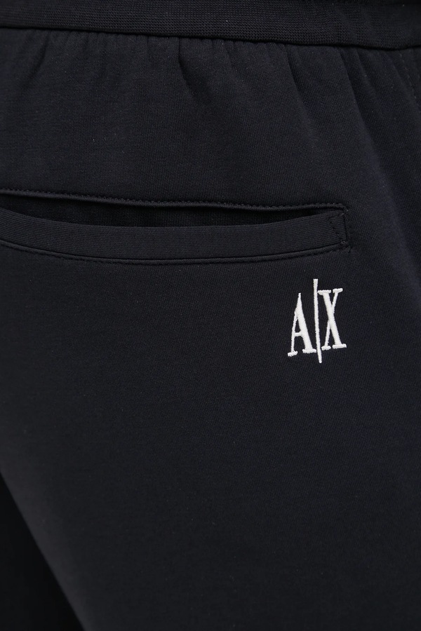 Спортивні штани чоловічі з бавовною Armani Exchange колір темно-синій фото 4