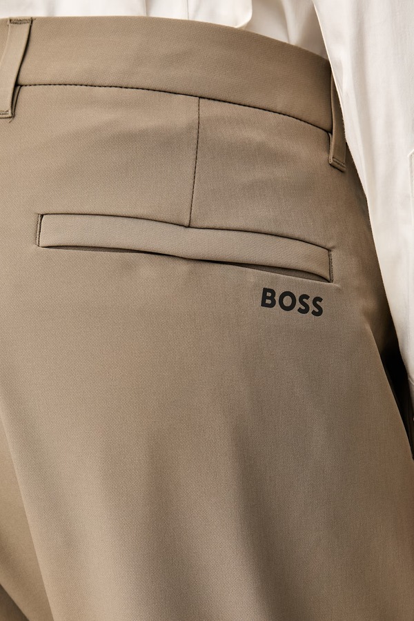 Штани чоловічі BOSS Green T_Commuter-Slim колір зелений фото 4
