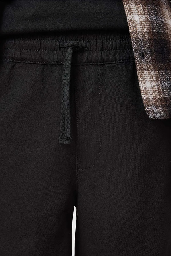 Штани з домішкою льону AllSaints HANBURY колір чорний фото 2