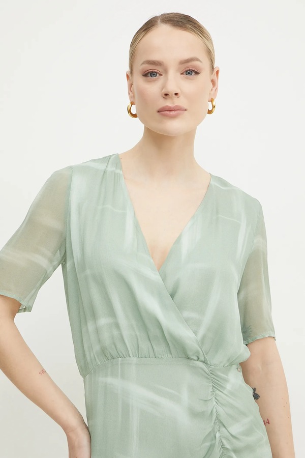 Сукня Armani Exchange колір зелений фото 4