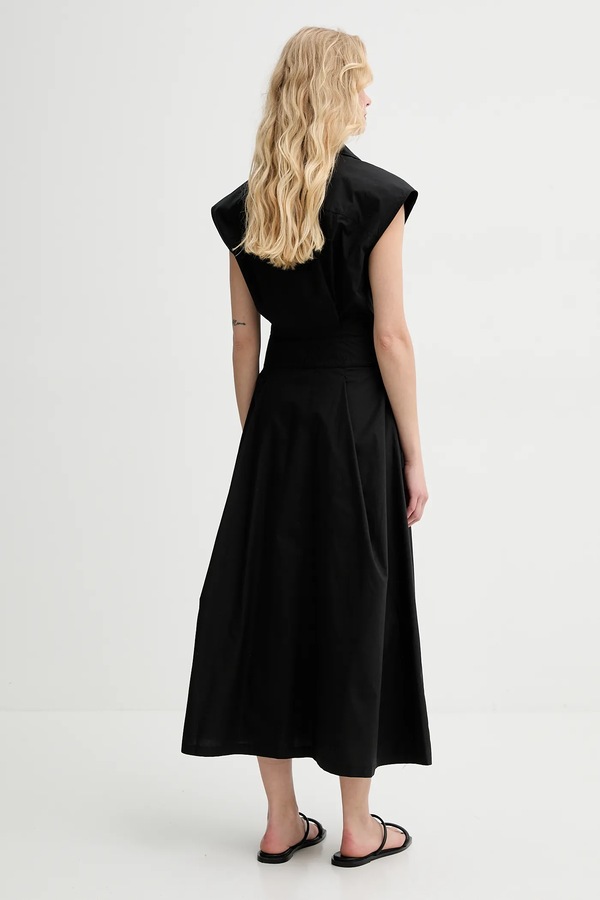 Хлопковая платье A.P.C. robe athena цвет черный фото 2