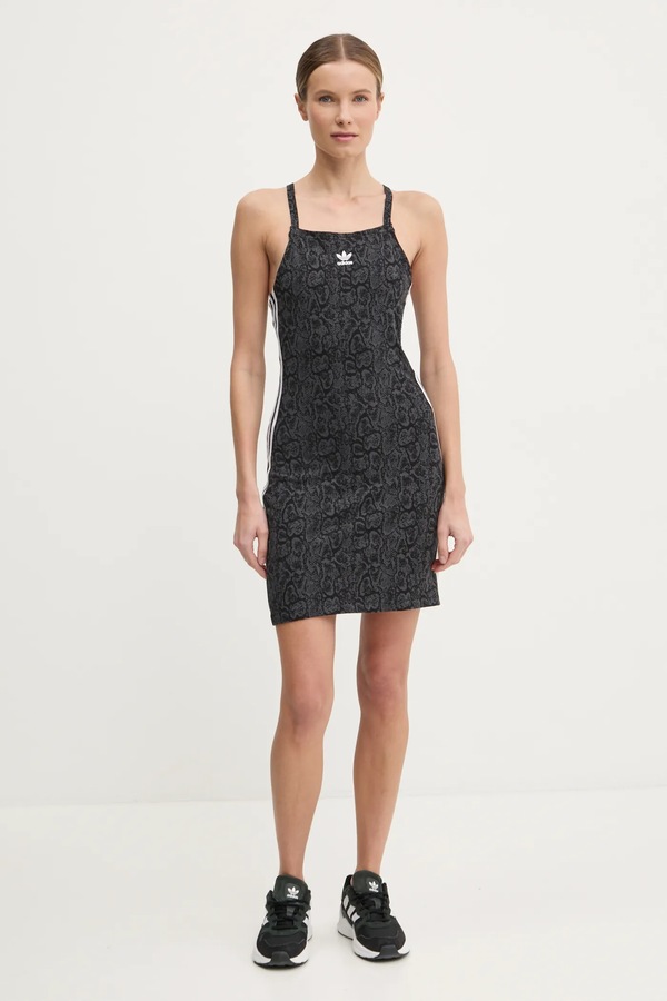 Сукня adidas Originals SNAKE 3 S DRESS колір сірий