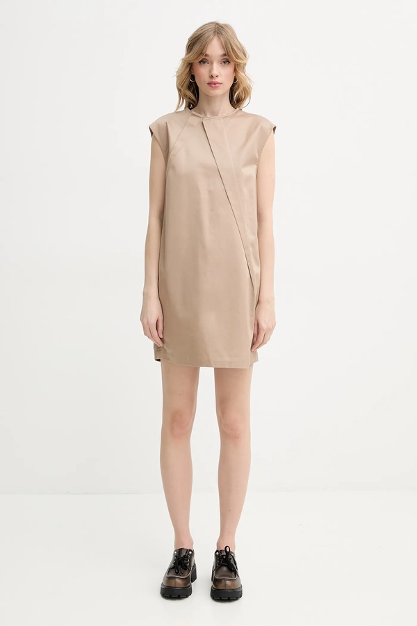 Хлопковая платье MM6 Maison Margiela цвет зеленый