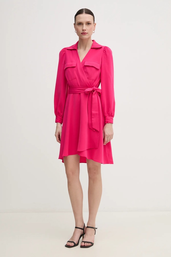 Сукня DKNY колір рожевий