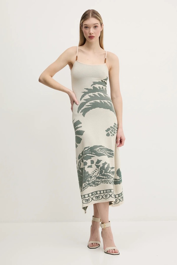 Сукня Desigual MARSELLA колір бежевий