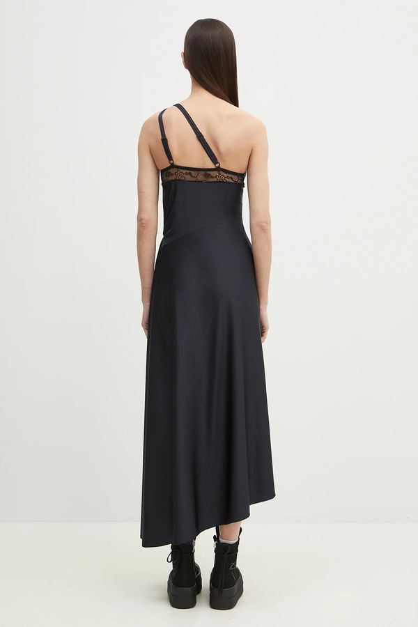 Сукня coperni Asymmetric Long колір чорний фото 2