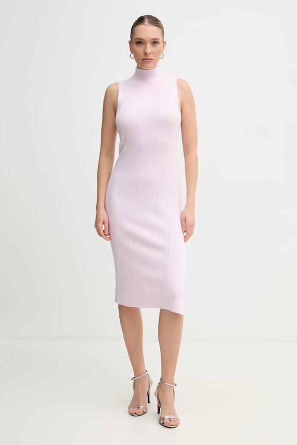 Сукня DKNY колір рожевий