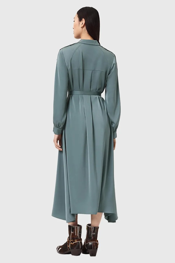 Платье AllSaints LEXI цвет зеленый