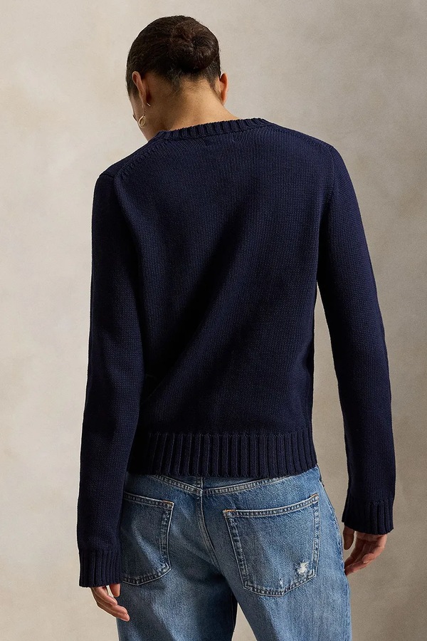 Бавовняний светр Polo Ralph Lauren колір синій фото 2