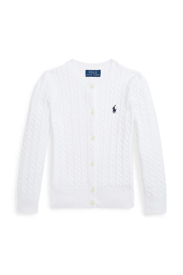Дитячий кардиган Polo Ralph Lauren колір білий