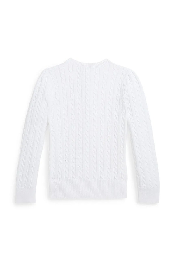 Дитячий кардиган Polo Ralph Lauren колір білий фото 2