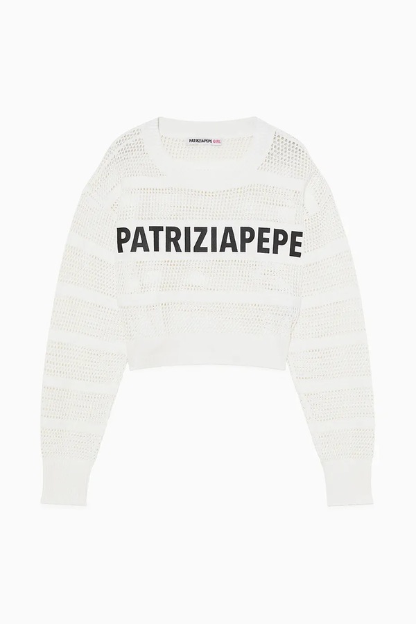 Дитячий светр Patrizia Pepe W146 колір білий фото 2