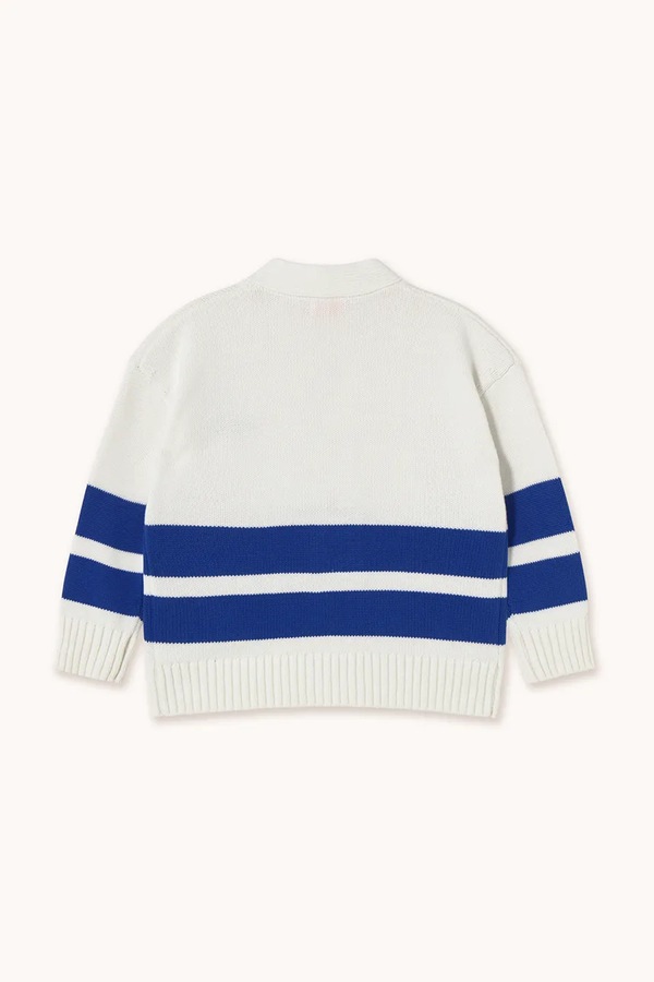 Дитячий бавовняний кардиган Tinycottons STRIPES CARDIGAN колір бежевий фото 2