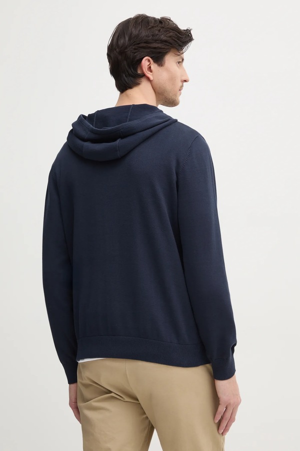 Бавовняний светр Red Bull Racing x Pepe Jeans INTARSIA HOODY колір синій фото 2