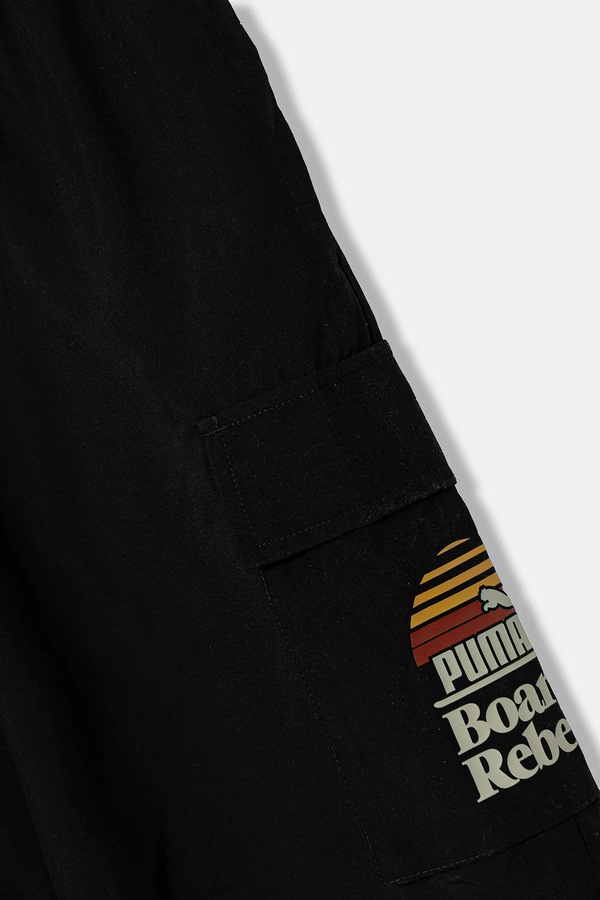 Детские шорты Puma MID90S Cargo Chino Shorts цвет черный фото 2