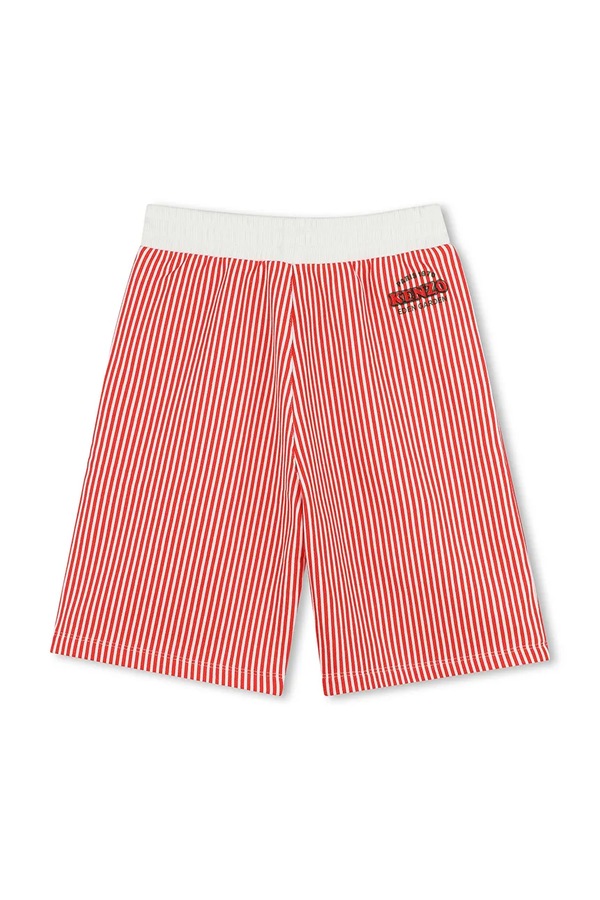 Дитячі бавовняні шорти Kenzo Kids колір червоний