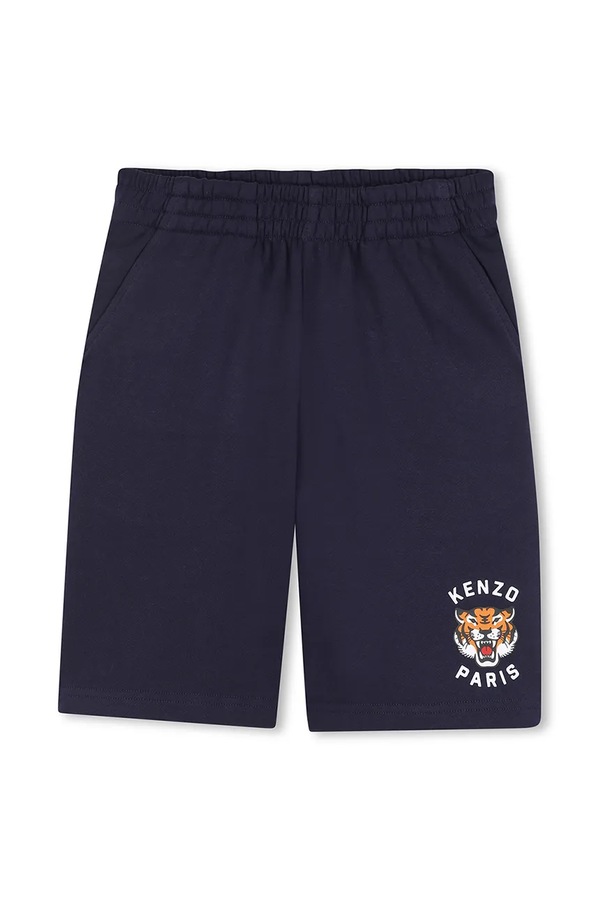 Дитячі бавовняні шорти Kenzo Kids колір синій