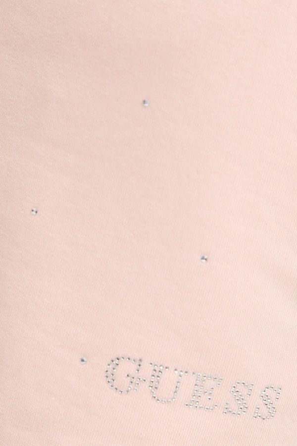 Шорти Guess RHINESTONES колір рожевий фото 4