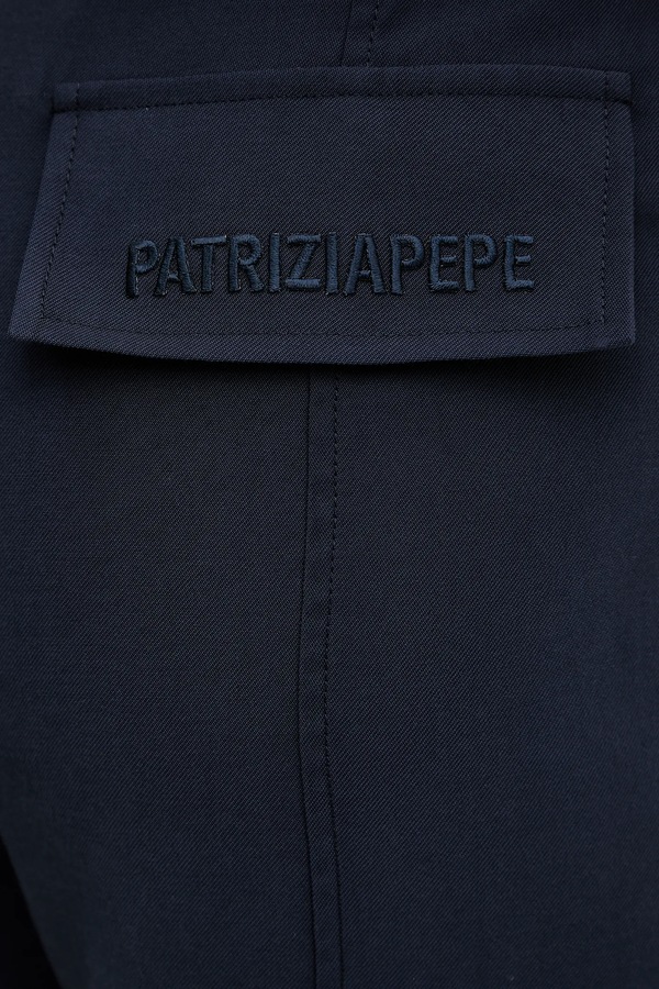 Шорти Patrizia Pepe колір синій фото 4