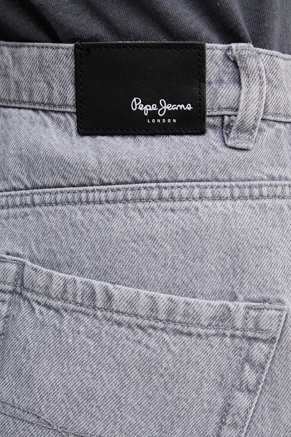 Джинсові шорти Pepe Jeans A-LINE SHORT UHW RACHEL колір сірий фото 4