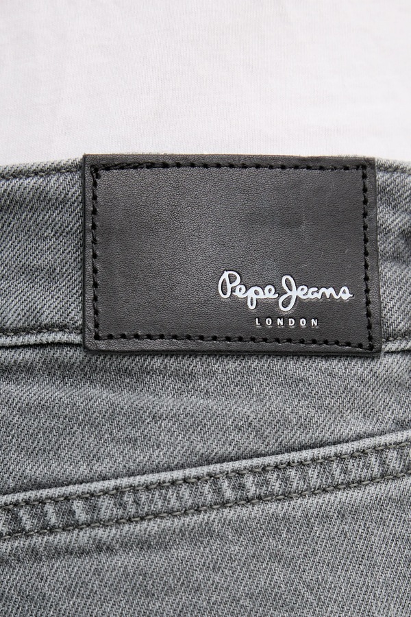 Джинсові шорти Pepe Jeans BERMUDA SHORT HW колір сірий фото 4