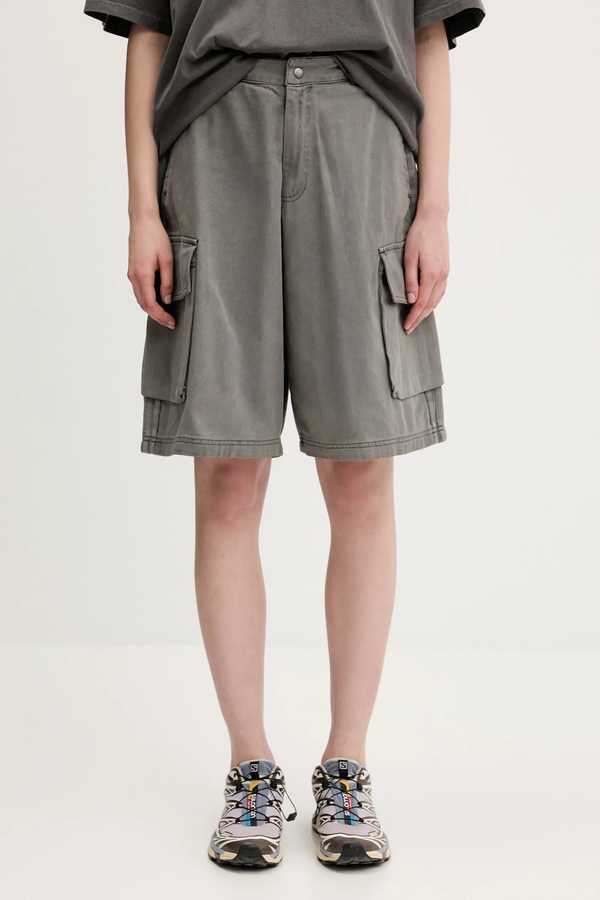 Джинсовые шорты adidas Originals Cargo Jorts цвет серый