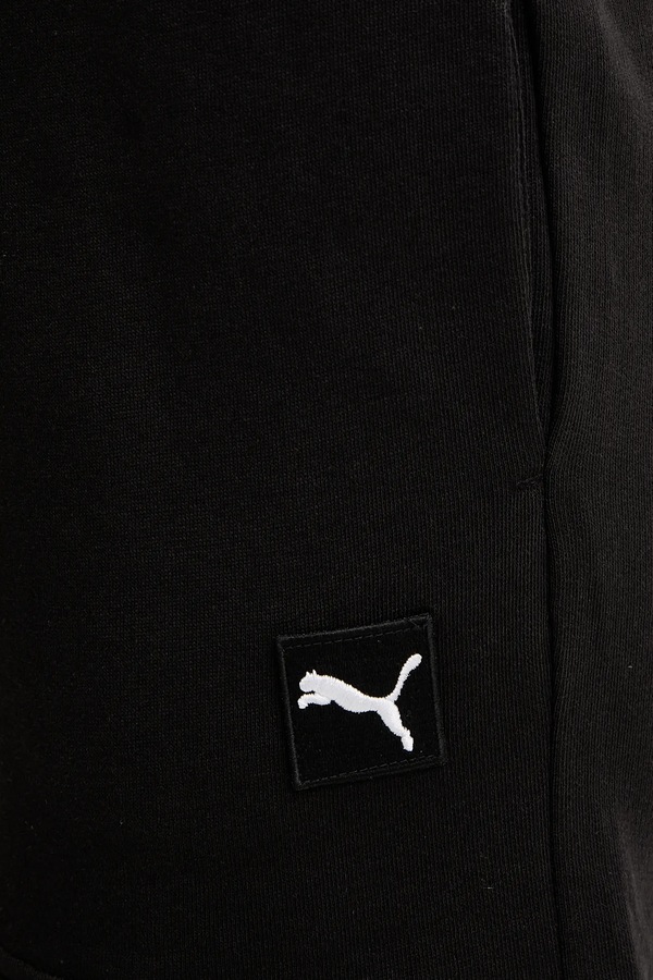 Бавовняні шорти Puma колір чорний фото 4