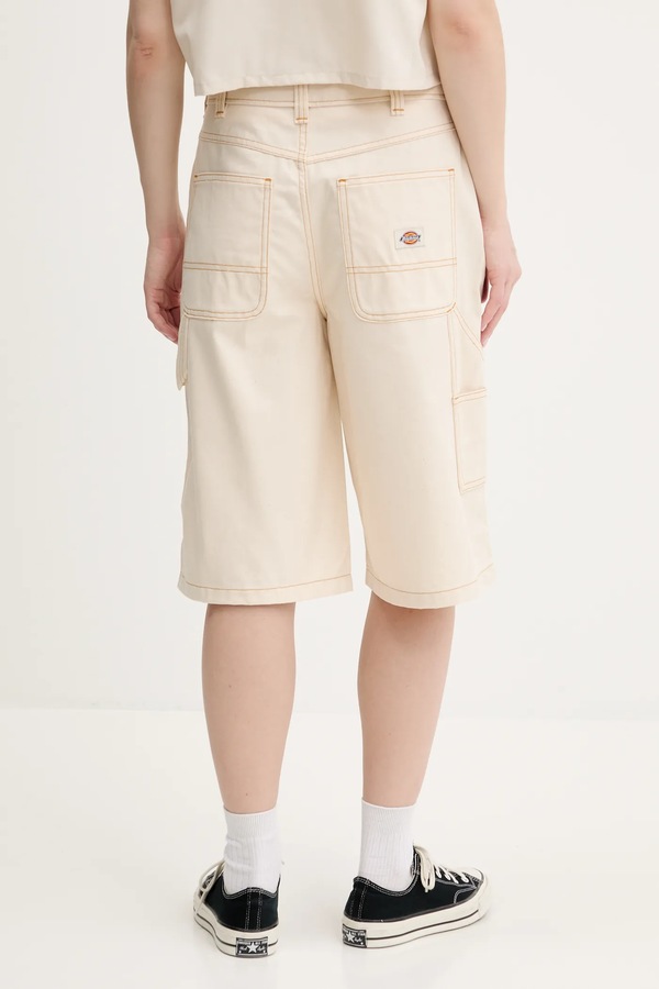 Бавовняні шорти Dickies колір бежевий фото 2