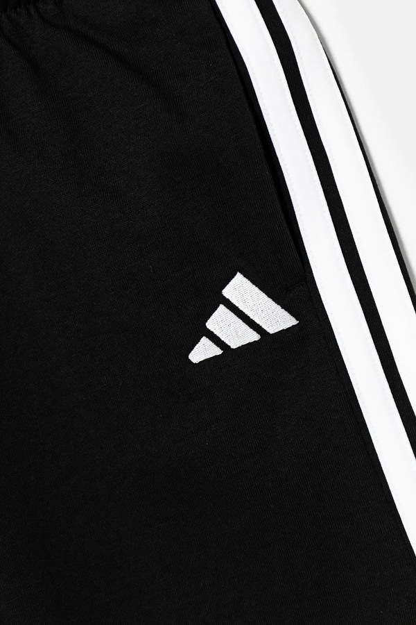 Дитячі бавовняні шорти adidas колір чорний фото 3