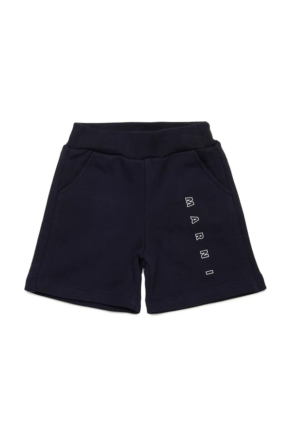 Бавовняні дитячі шорти Marni MP193B SHORTS колір синій