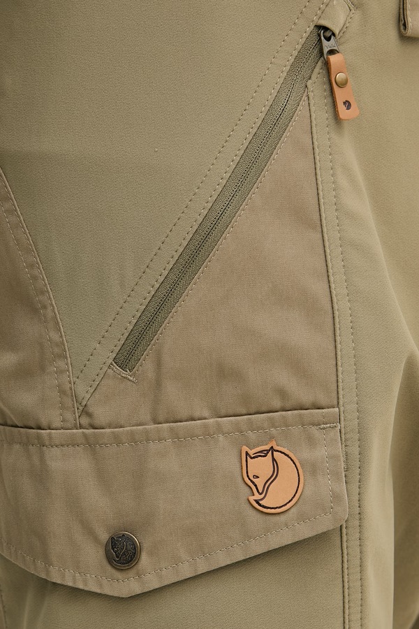 Трекінгові шорти чоловічі Fjallraven Abisko колір зелений фото 4