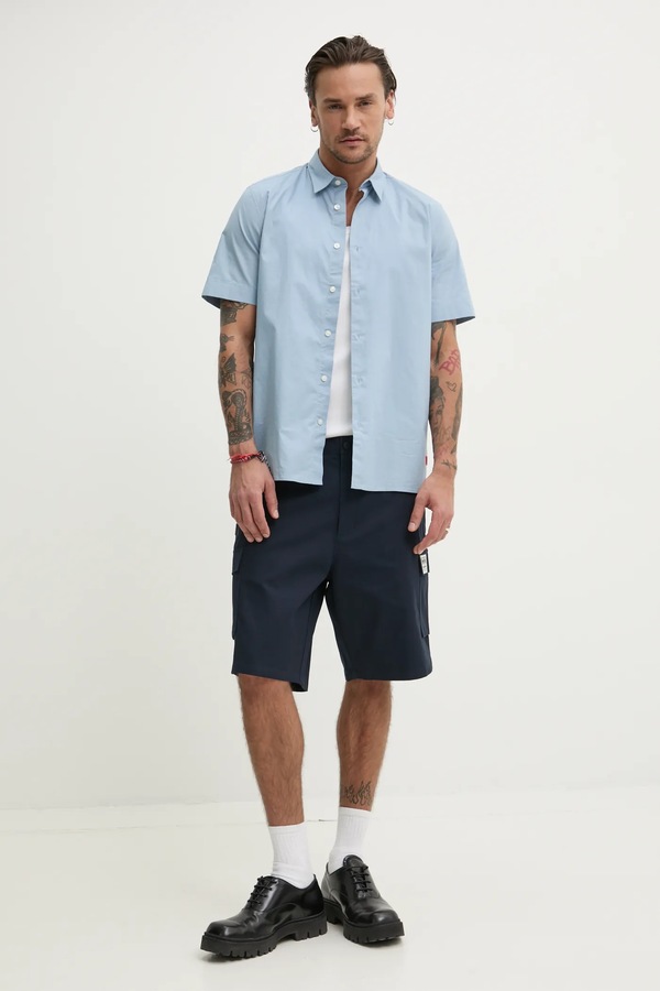 Бавовняні шорти Red Bull Racing x Pepe Jeans CARGO SHORT колір синій