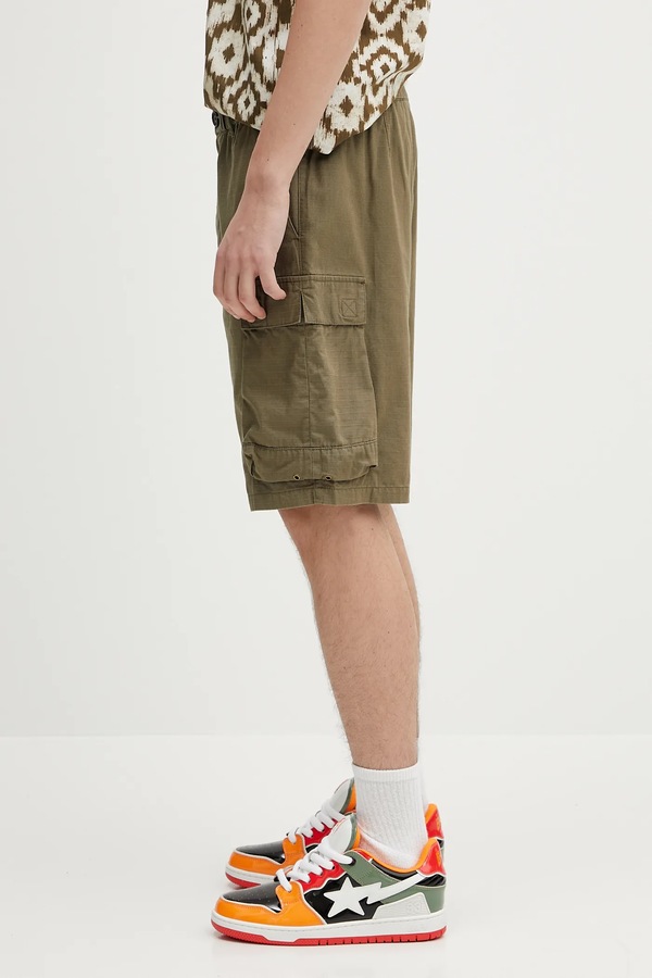 Бавовняні шорти Barbour Westmorland Ripstop Short колір зелений фото 2