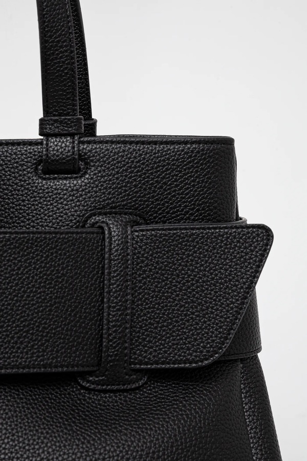 Сумка-шопер жіноча зі штучної шкіри Armani Exchange колір чорний фото 4