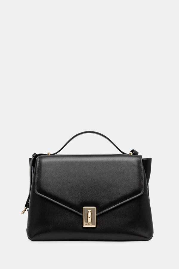 Кожаная сумочка Furla цвет черный
