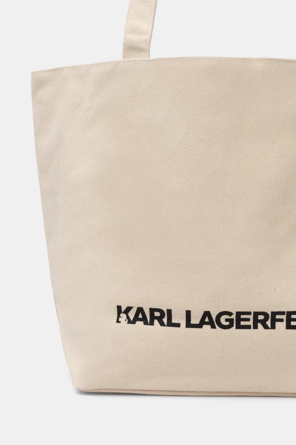 Двостороння сумочка Karl Lagerfeld колір бежевий фото 2