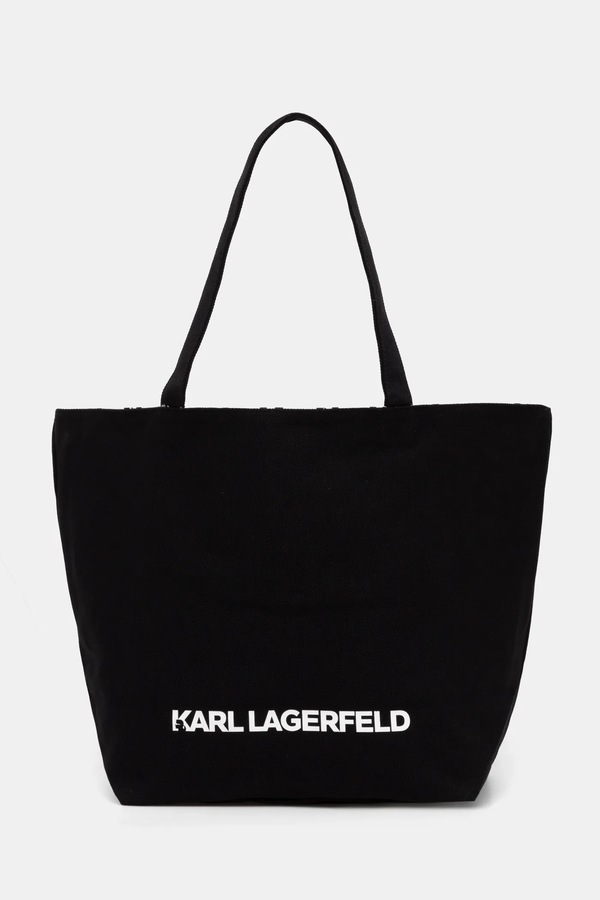 Двостороння сумочка Karl Lagerfeld колір чорний
