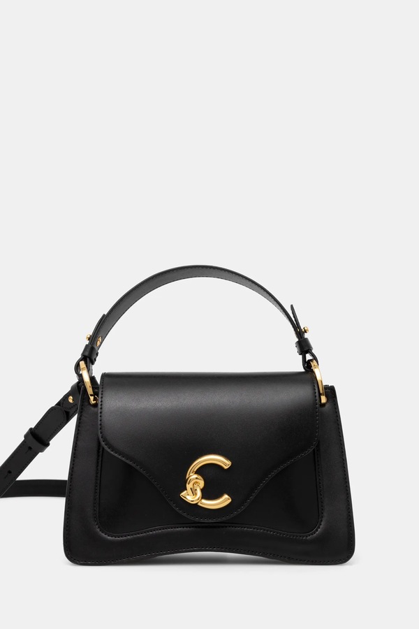 Шкіряна сумочка Coccinelle колір чорний