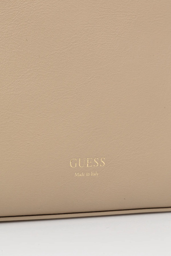 Шкіряна сумочка Guess FLORENCE колір бежевий фото 4
