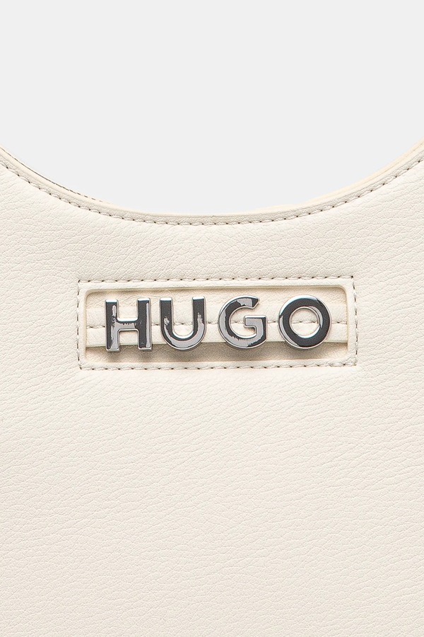 Сумочка HUGO колір бежевий фото 4